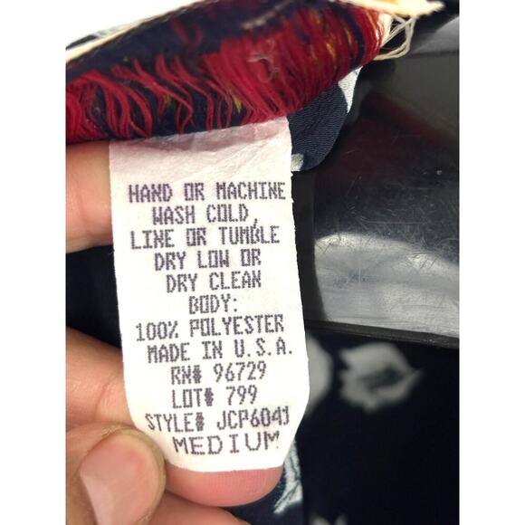 Vintage Black White Floral Slip Dress 90's Y2K Sleeveless Flowy Timeless Tickets - Picture 6 of 10